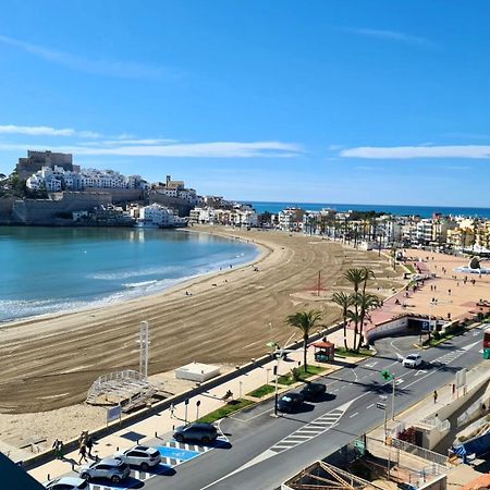 Apartamento Loft Primera Linea De Playa, Vistas Altas Mar Y Castillo Peniscola Bagian luar foto